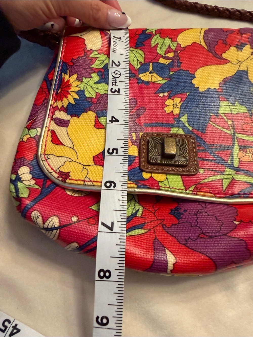 EUC! SakRoots Floral Print Multicolor Crossbody Bag/Multiway - Picture 16 of 16